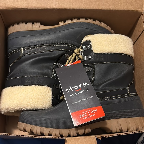 NWT COUGAR STORM winter boots. Black 8 - Picture 9 of 9